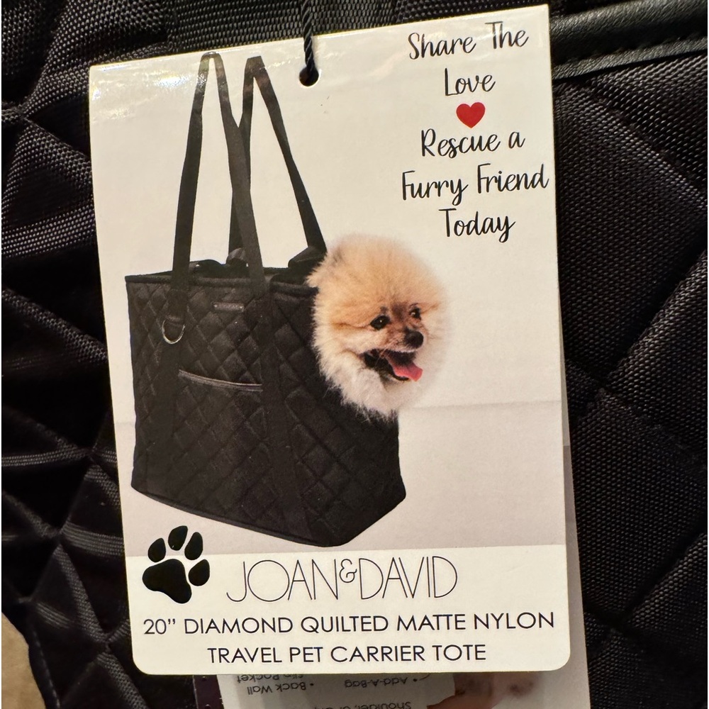 Pet Carrier- quilted bag